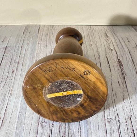 Wood Candle Holder ,Candlesticks | Wooden Candlestick Holder, Wood Pillar Candle - Picture 6 of 6